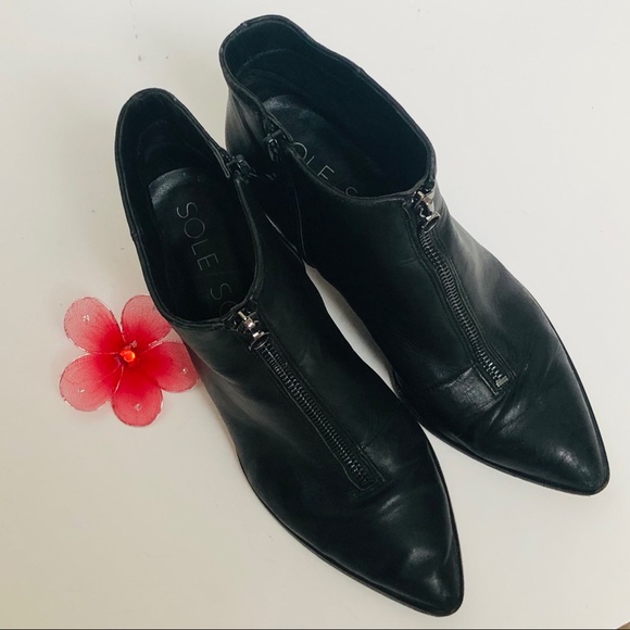 SOLE/ SOCIETY booties with side zipper. - Picture 11 of 14
